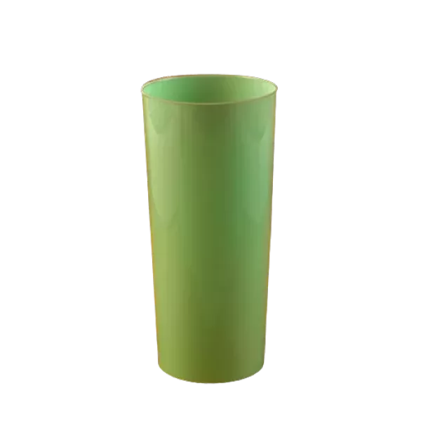 VASO TRAGO LARGO PP VERDE PASTEL KOVALPLAST