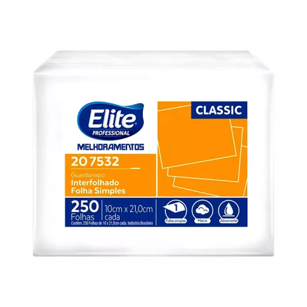 SERVILLETA INTERC. ELITE(207532) 10X21 18000U (6523)