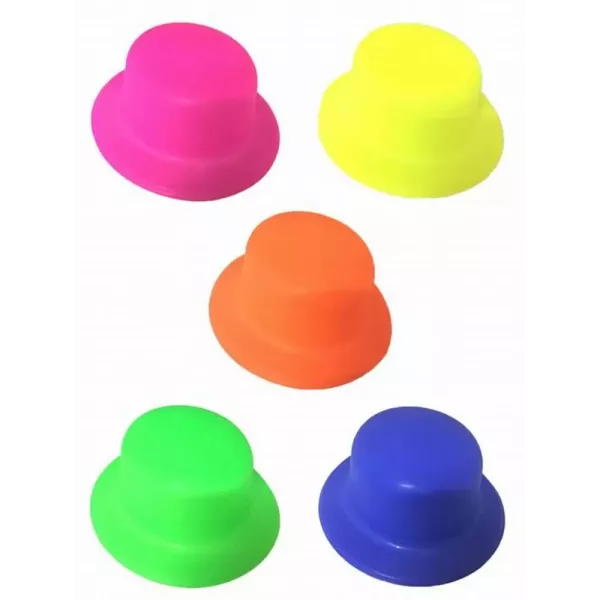 SOMBRERO PLASTICO BOMBIN FLUO