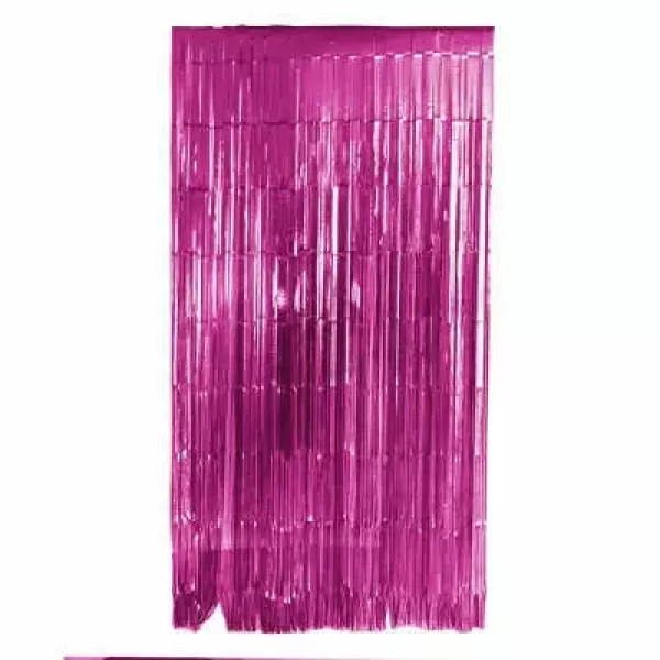 CORTINAS METALIZADAS 2MT X 90CM FUCSIA