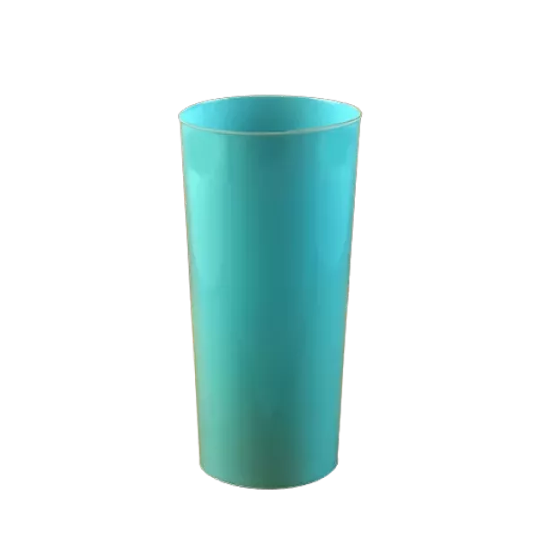 VASO TRAGO LARGO PP CELESTE PASTEL KOVALPLAST