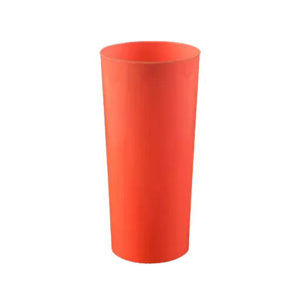 VASO TRAGO LARGO PP ROSA PASTEL KOVALPLAST