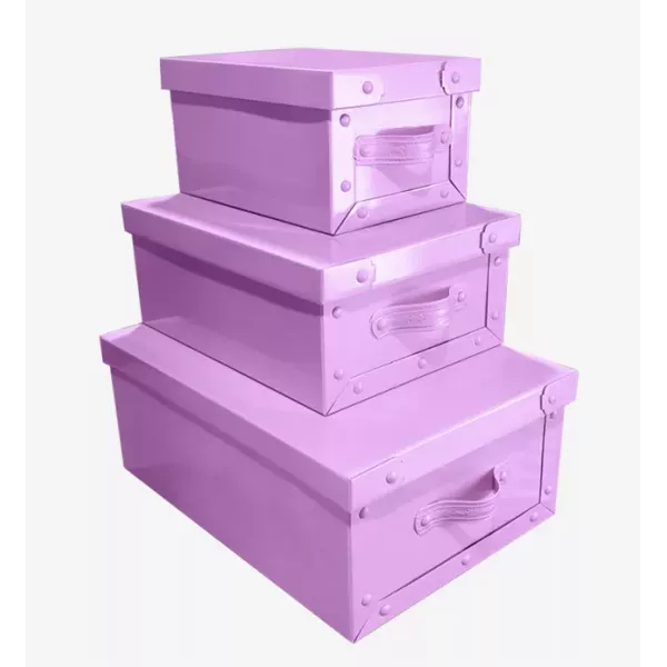 BAULERA GSM MED. C/MANIJA 39X30X18CM LILA PASTEL