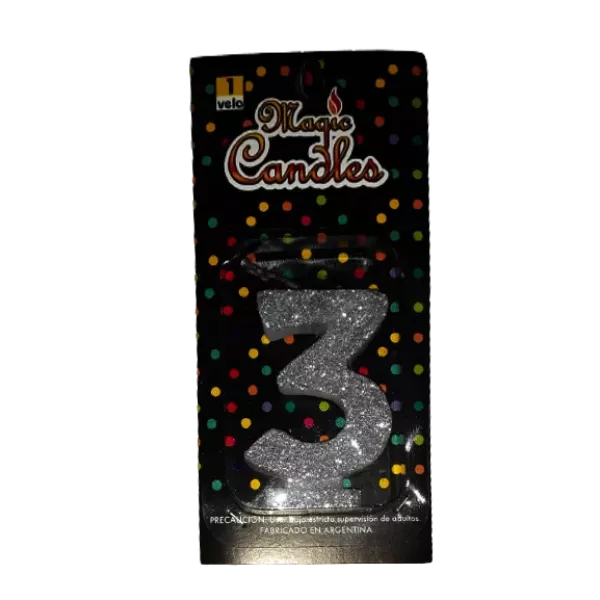 VELA N° 3 GIBRE PLATA