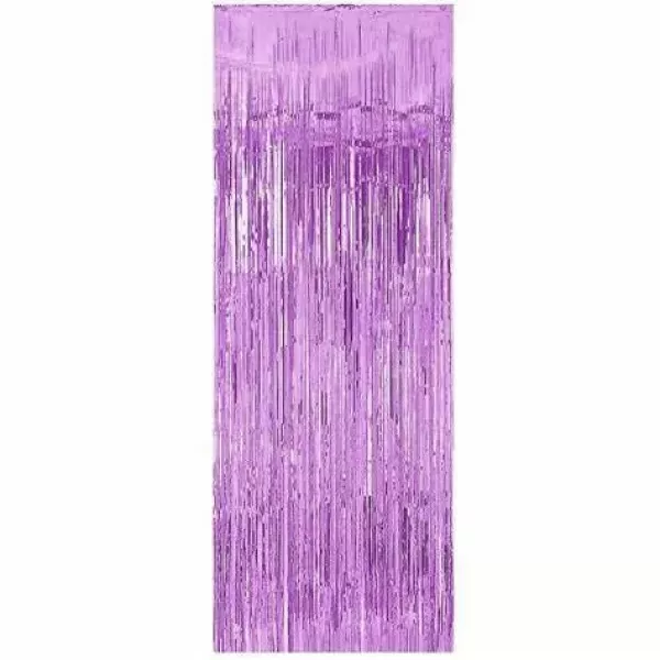 CORTINAS METALIZADAS 2MT X 90CM LILA