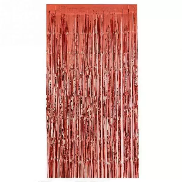 CORTINAS METALIZADAS 2MT X 90CM ROSA GOLD