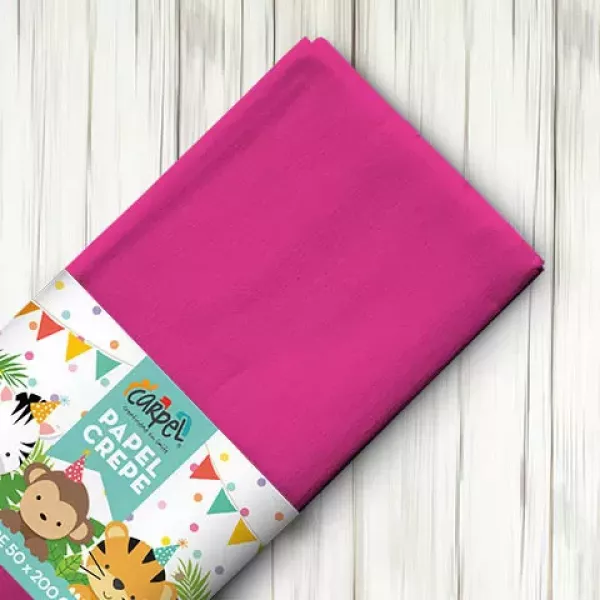 PAPEL CREPE FUCSIA CARPEL 50X200 CM