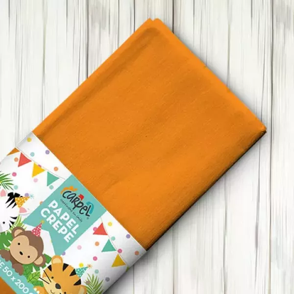 PAPEL CREPE NARANJA CARPEL 50X200 CM