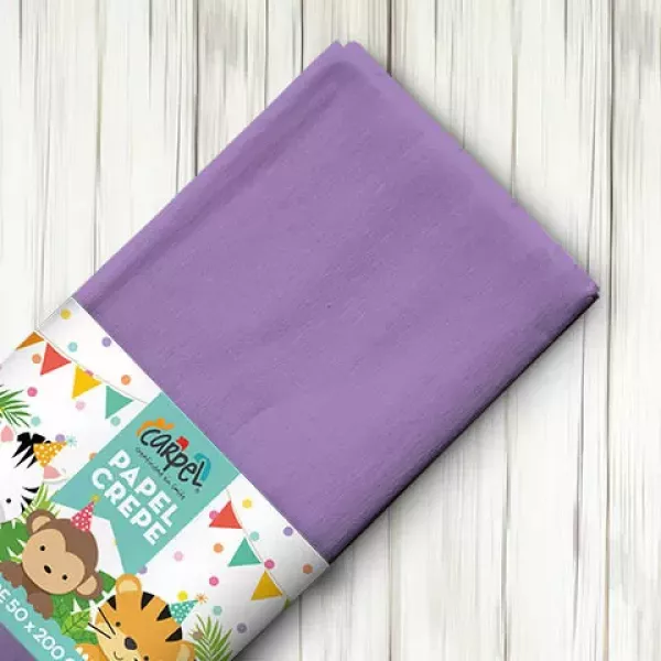 PAPEL CREPE LILA CARPEL 50X200 CM