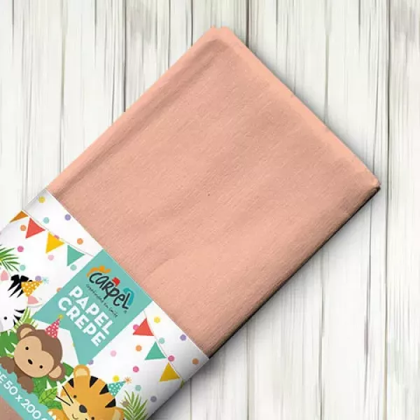 PAPEL CREPE SALMON CARPEL 50X200 CM
