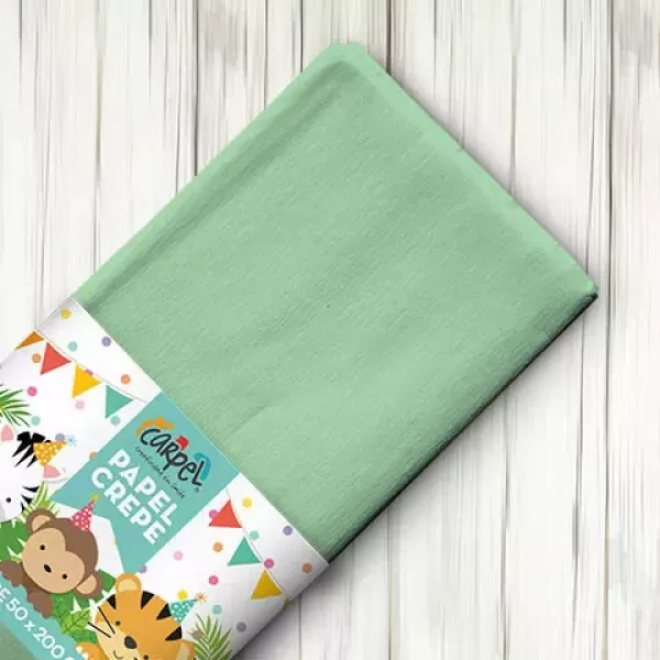 PAPEL CREPE AQUA PASTEL CARPEL 50X200 CM