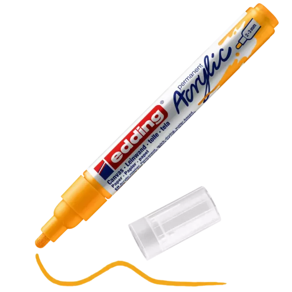 MARCADOR EDDING 5100 ACRILICO MEDIO AMARILLO SEÑAL