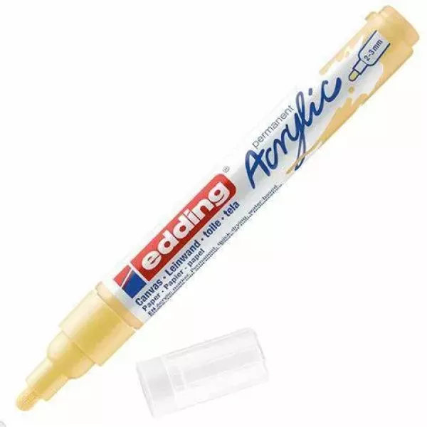 MARCADOR EDDING 5100 ACRILICO MEDIO AMARILLO PASTEL
