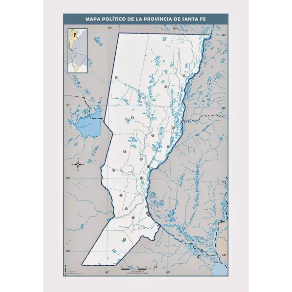 MAPA POLITICO RIVADAVIA N°3 SANTA FE
