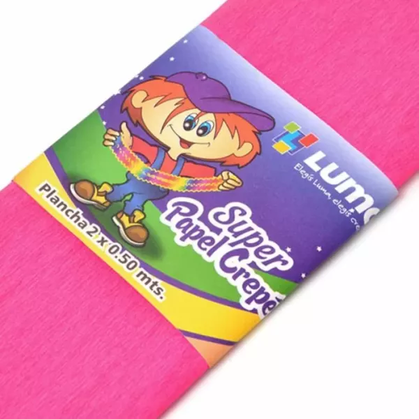 PAPEL CREPE LUMA FUCSIA 50X200 CM