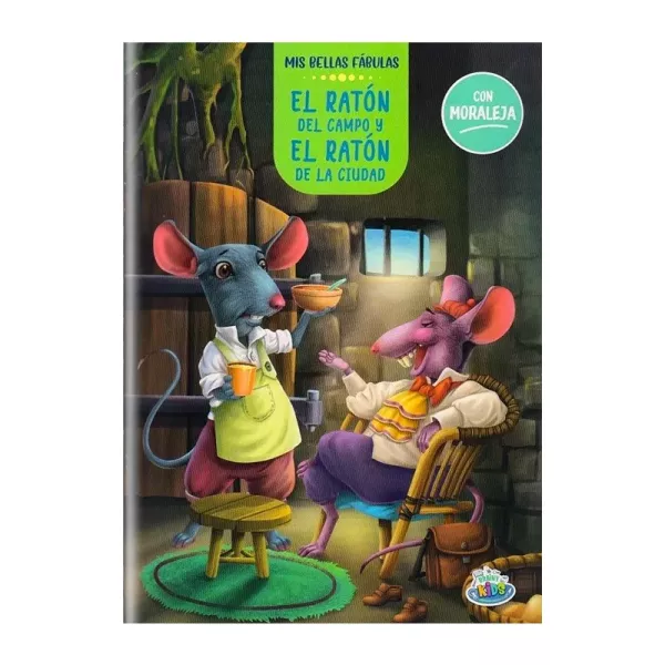 LIBRO BELLAS FABULAS EL RATON DE CAMPO ..