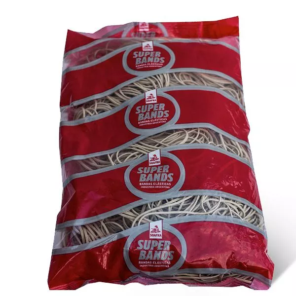 BANDAS LATEX SUPERBAND 80MM X 1KG.