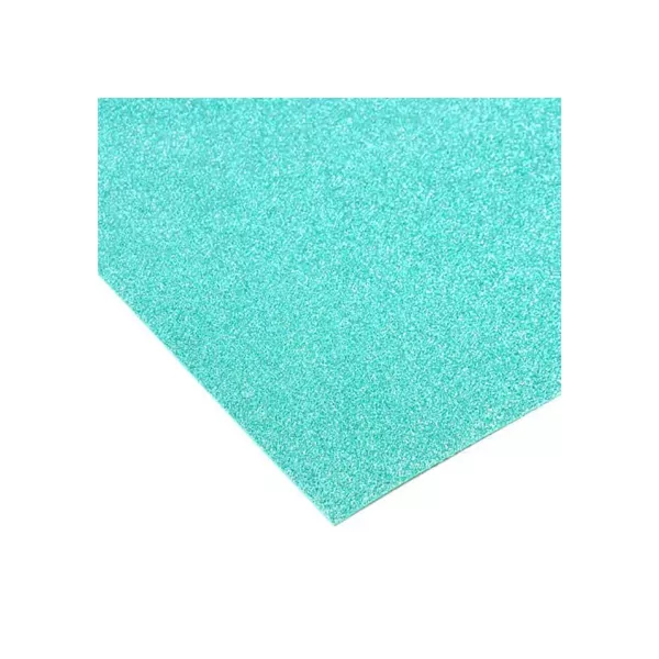 PLANCHA GOMA EVA BRILLO 56X42 TURQUESA CLARO