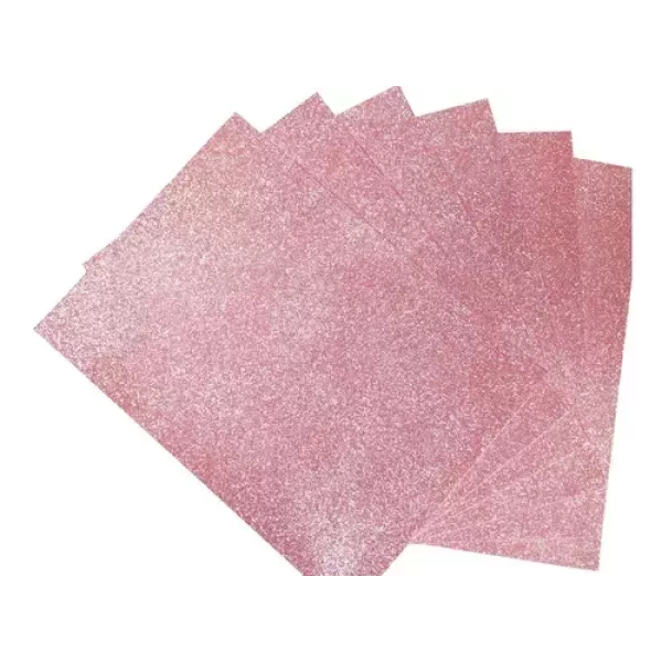 PLANCHA GOMA EVA BRILLO 56X42 ROSA GOLD
