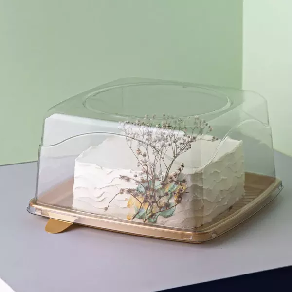 TORTERA G50Q CUADRADA ORO 253X253X137