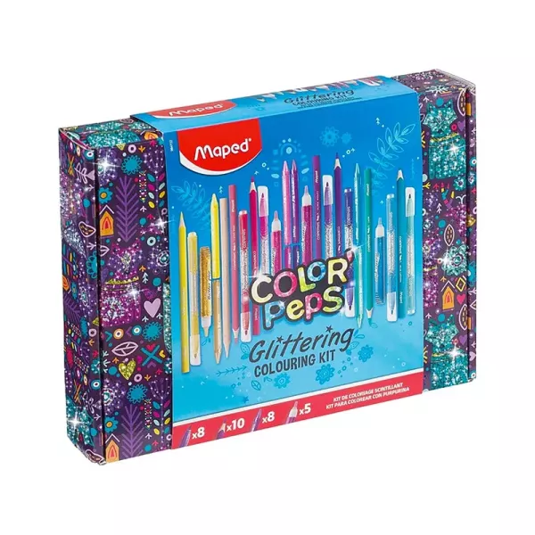 KIT COLOREO GLITTERING COLOR PEPS X 31 PIEZAS