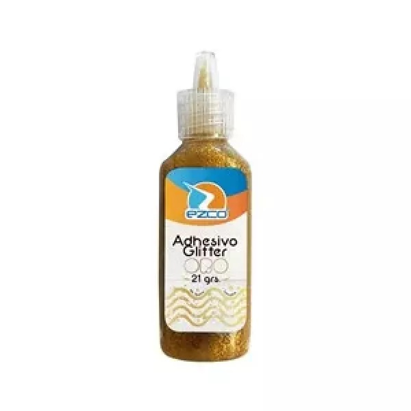 ADHESIVO EZCO GLITTER GLUE ORO 21G