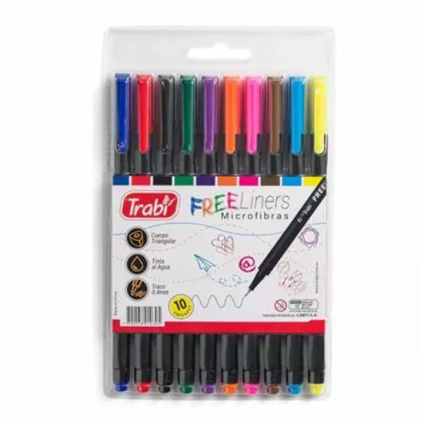 MICROFIBRA TRABI FREELINERS CLASICOS 0.4MM X 10U