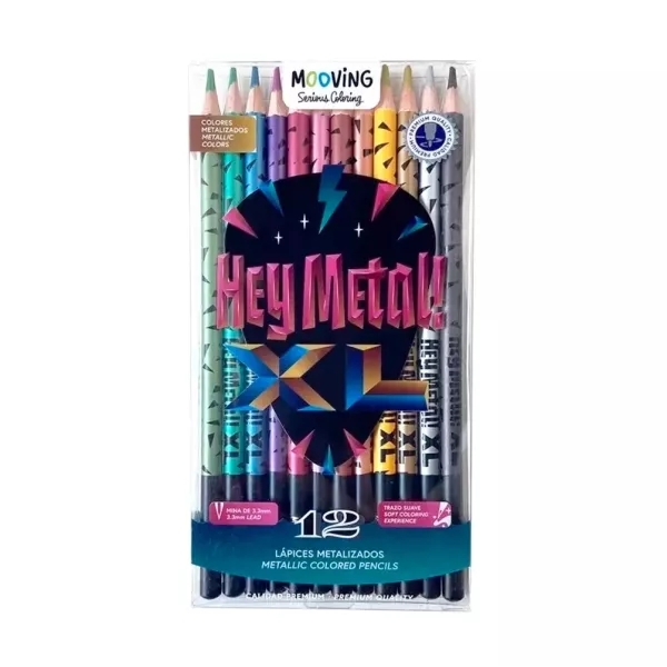 LAPIZ METALIZADO MOOVING LARGO X 12U (3011312)