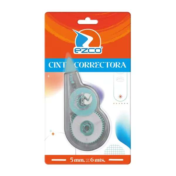 CINTA CORRECTORA EZCO 5MM X 6MT.