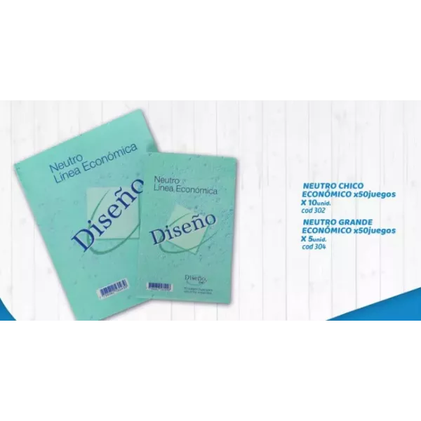 TALONARIO NEUTRO DISEÑO GRANDE ECO.