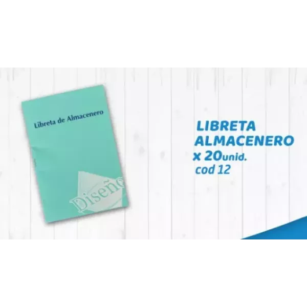LIBRETA DE ALMACENERO