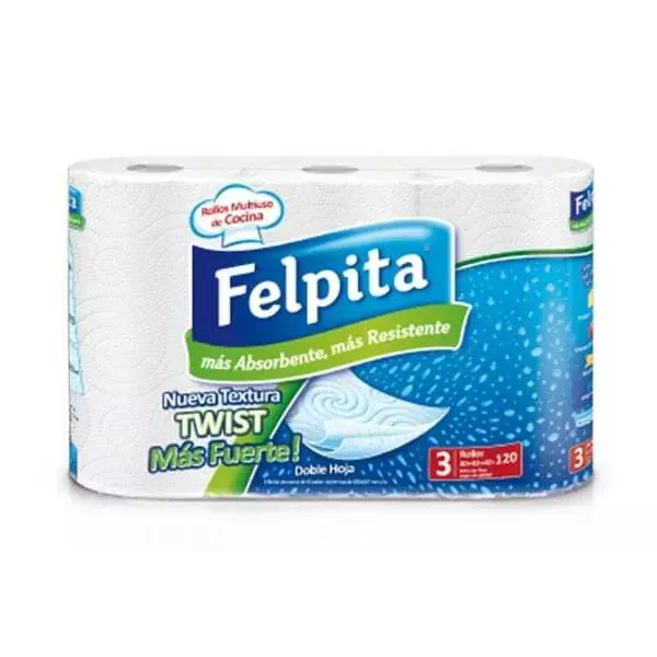 ROLLO COCINA FELPITA FUERTE 10 X 3U
