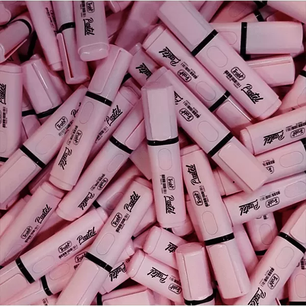 RESALTADOR TRABI PASTEL ROSA