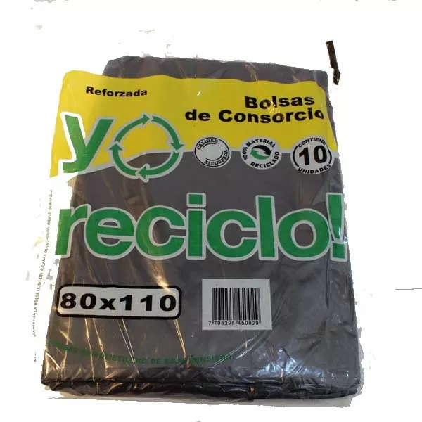 BOLSA CONSORCIO YO RECICLO 80X110X10U