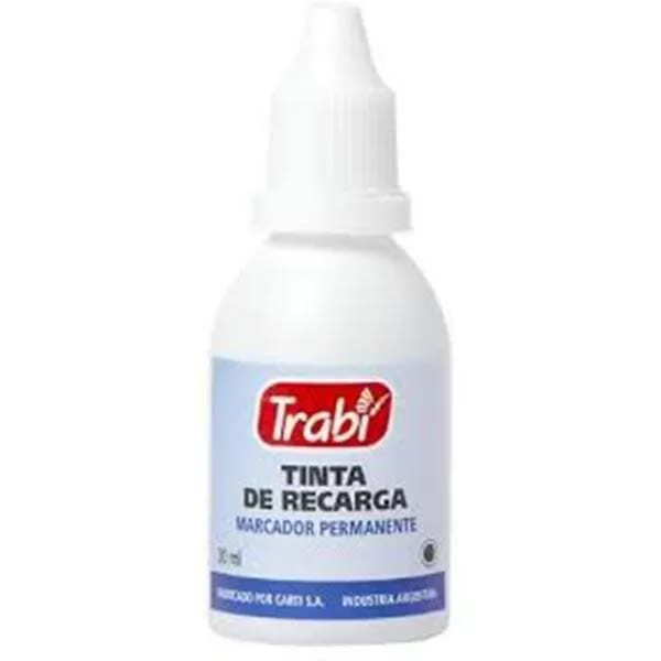 TINTA PERMANENTE TRABI NEGRO 30CC