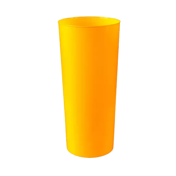 VASO TRAGO LARGO PP AMARILLO KOVALPLAST