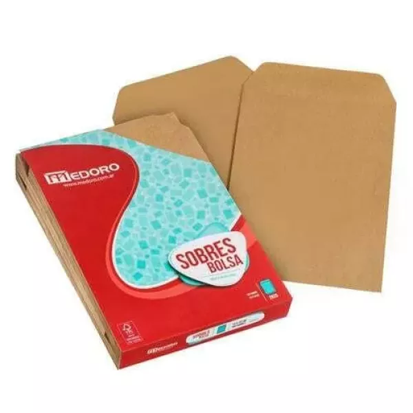SOBRE BOLSA KRAFT MEDORO (2528) 25X35,3CM X 100U
