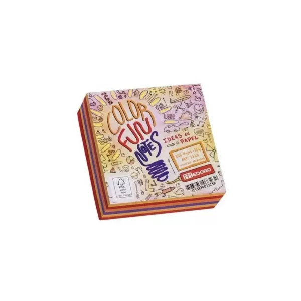 TACO MEDORO COLOR SURT. 9X9CM X 300 H (7323)