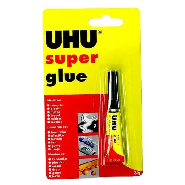 ADHESIVO UHU SUPER GLUE X 3GRS.