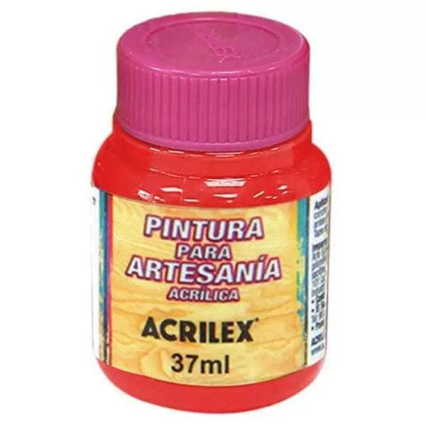 PINTURA ACR. ACRILEX 37ML ROJO F. 507