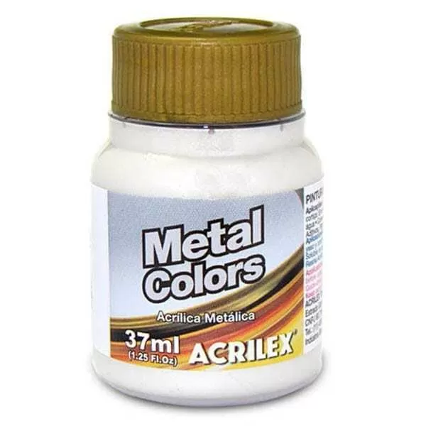 PINTURA ACR. METAL ACRILEX 37ML BLANCO 562