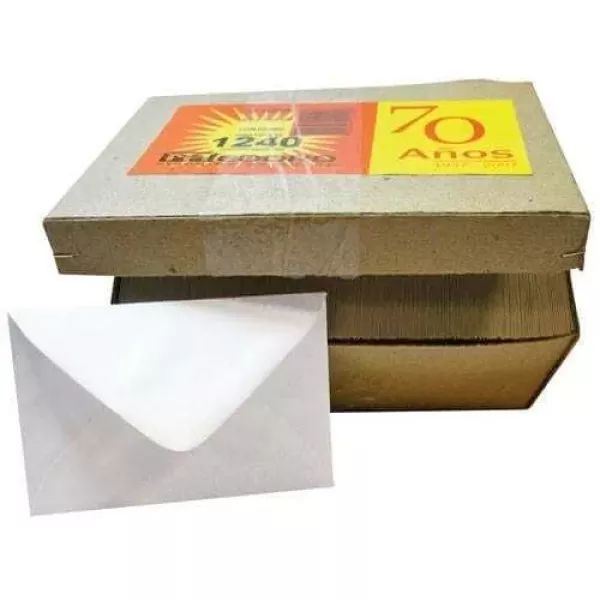 SOBRE TARJETA MEDORO (1240) 70X105MM X 100U