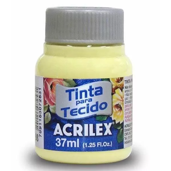 PINTURA TELA ACRILEX 37ML AMA. BB. 808