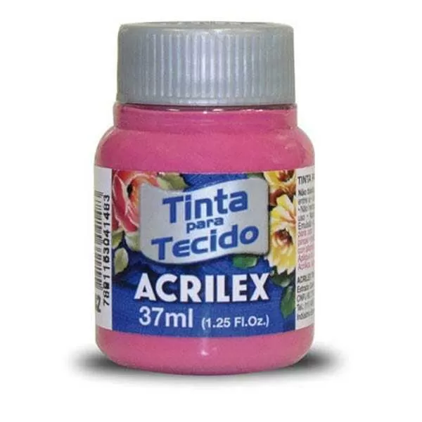 PINTURA TELA ACRILEX 37ML ROSA OSC. 542