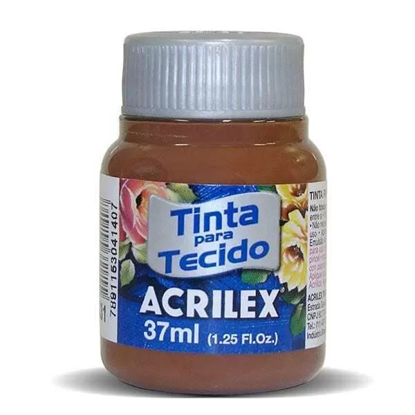 PINTURA TELA ACRILEX 37ML MARRON 531