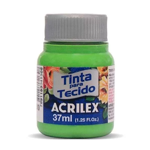 PINTURA TELA ACRILEX 37ML VDE. HOJA 510