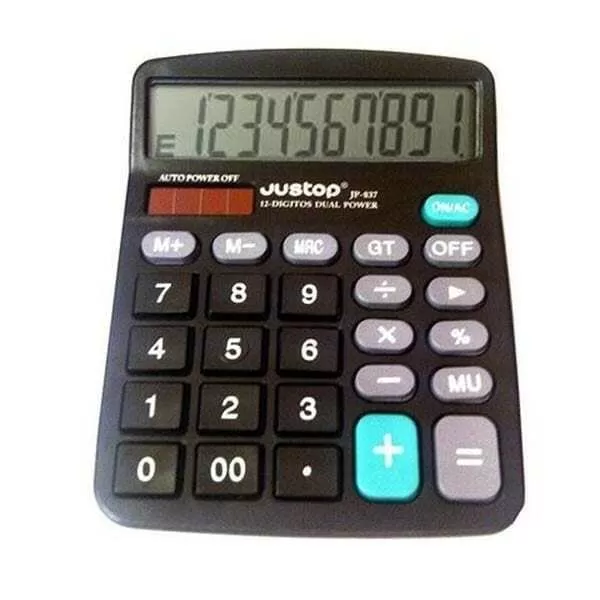 CALCULADORA JUSTOP JP-837 12 D.