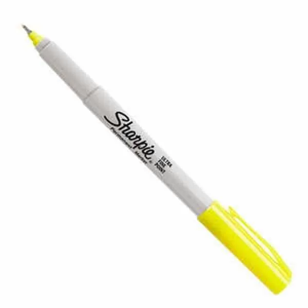 MARCADOR PERM. SHARPIE ULTRA FINO AMARILLO SUSP.