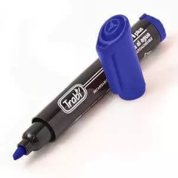 MARCADOR AGUA TRABI 421 AZUL PC REC
