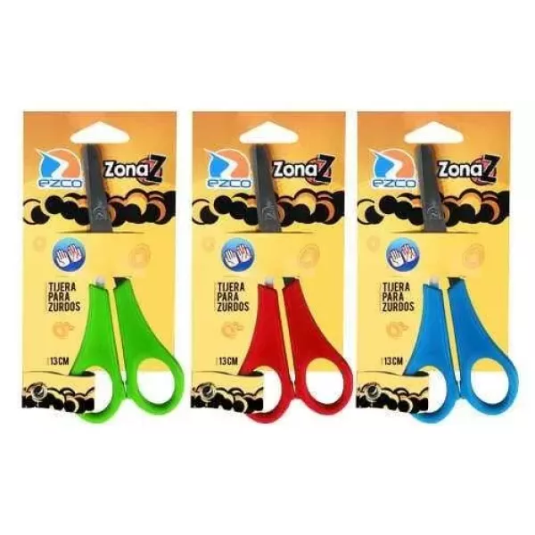 TIJERA ESCOLAR EZCO ZONA Z 13CM (ZURDO)